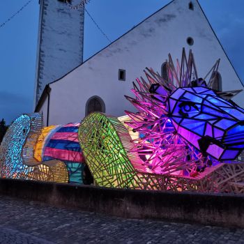 Foto der Leuenskulptur Foto der Leuenskulptur