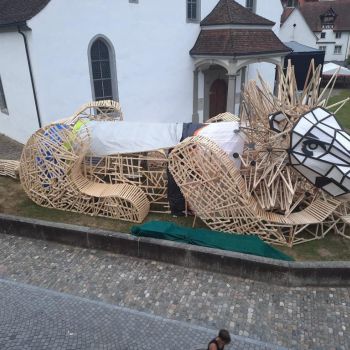 Foto der Leueskulptur Foto der Leueskulptur