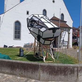 Foto eines Teils der Leueskulptur Foto eines Teils der Leueskulptur