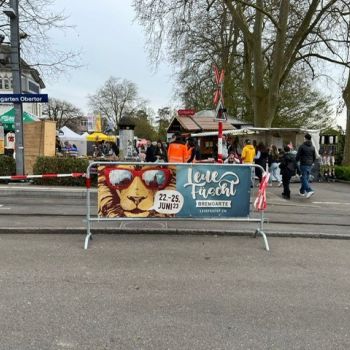 Foto einer Werbeblache am Ostermarkt Bremgarten Foto einer Werbeblache am Ostermarkt Bremgarten